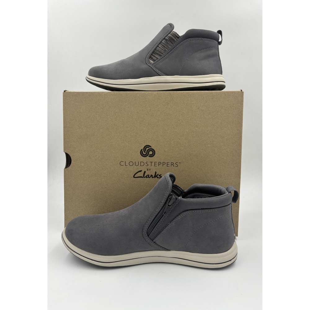 Clarks Women's 7.5 Breeze Clover Shoes Casual Booties-Breeze Clover-Dark‎ Grey